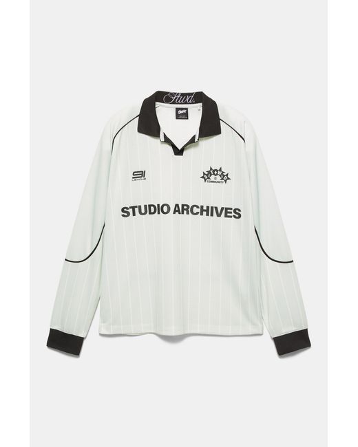 Pull&Bear White Stwd Studio Archives T-Shirt for men