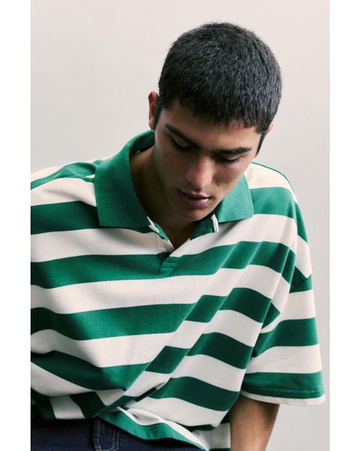 Polo Boxy Rayures Pull&Bear pour homme en coloris Blue
