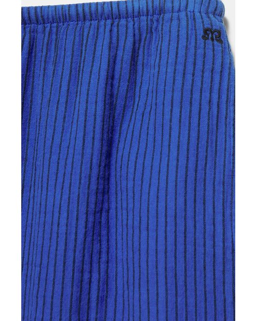 Bermuda Rustique Bleue À Rayures Pull&Bear en coloris Blue