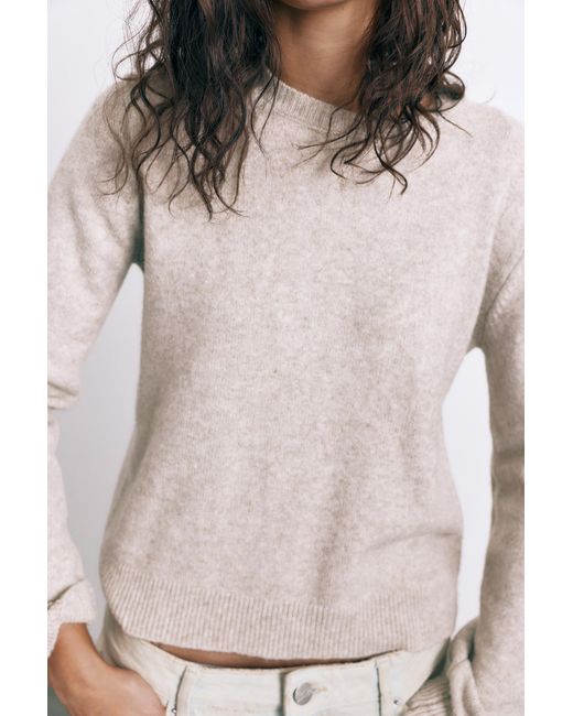 Pull&Bear Natural Soft Regular-Fit-Pullover