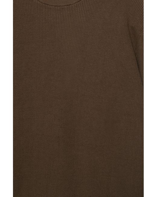 Pull&Bear Brown Round Neck Jumper for men