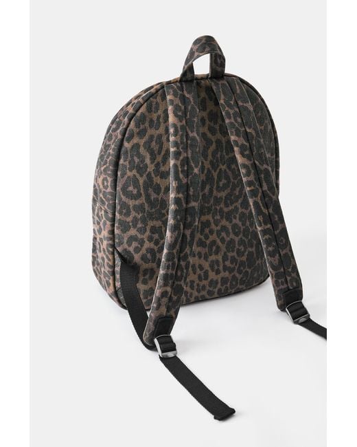 Pull&Bear Black Print Backpack