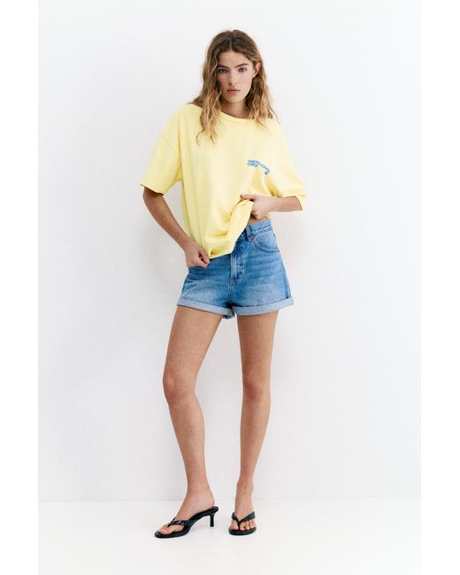 Pull&Bear Yellow Chair Graphic T-Shirt