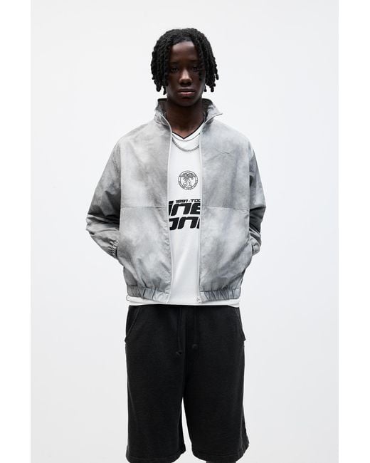 Pull&Bear White Stwd Tie-Dye Windbreaker for men