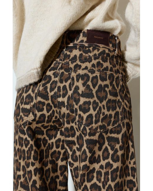 Pull&Bear Multicolor Print Jeans With Drawstring