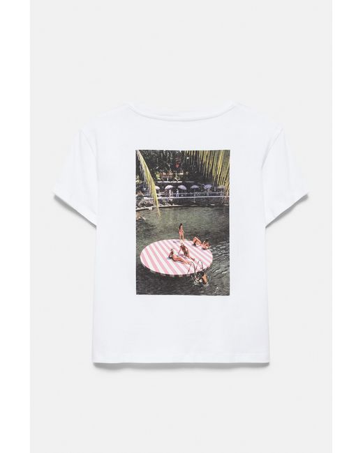 Pull&Bear Slim Aarons T-Shirt in het Black