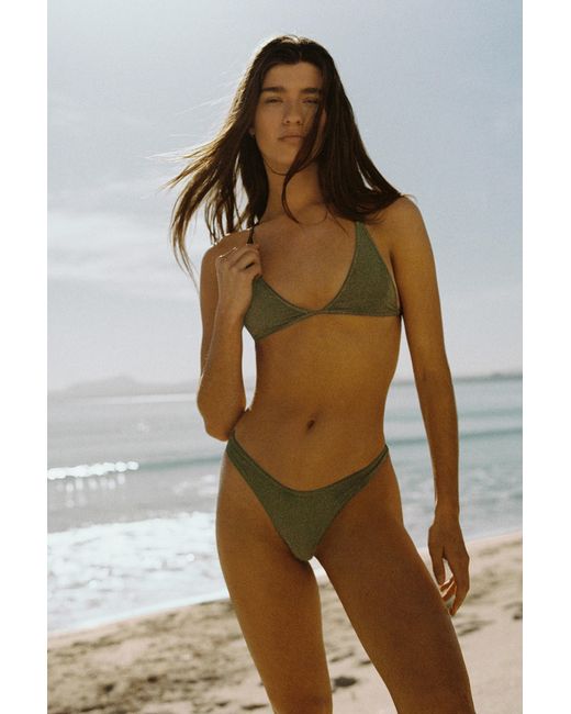 Pull&Bear Brown Adjustable Strap Bikini Top