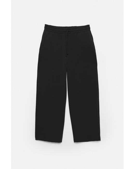 Pull&Bear Pofmouw Interlock Joggingbroek in het Black voor heren