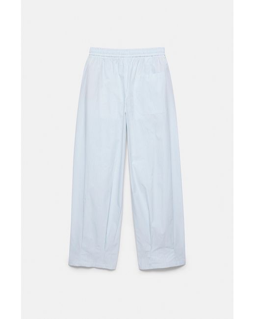 Pull&Bear Gestreepte Pyjamalook Broek in het Blue voor heren
