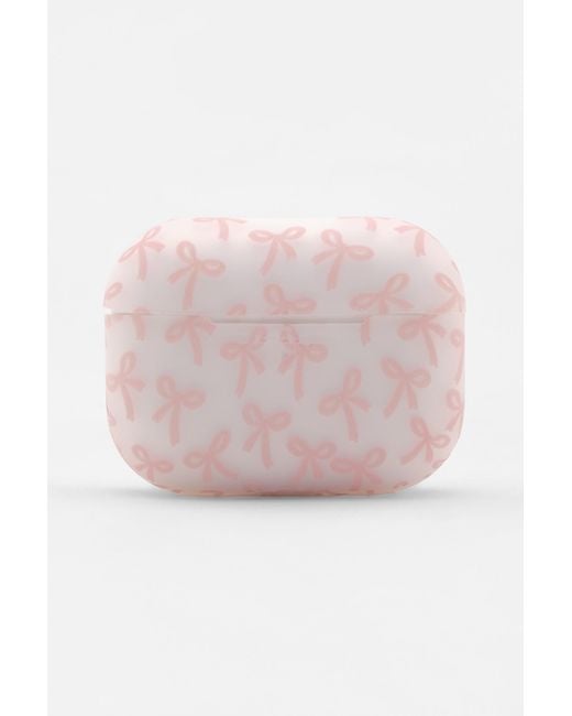 Pull&Bear Pink Airpods Case With Bows