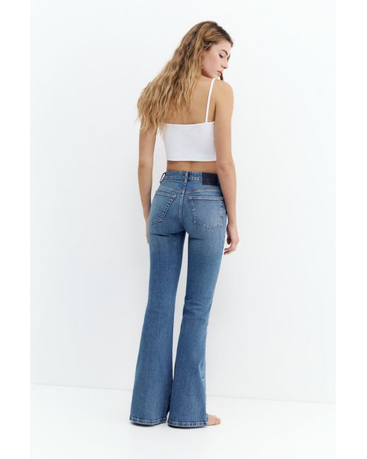Pull&Bear Blue Skinny Flared Jeans