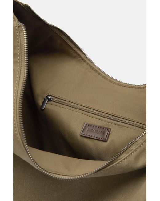 Pull&Bear Natural Ring Stud Tote Bag