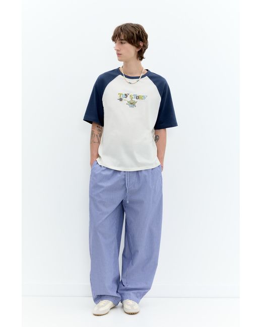 Pull&Bear Blue Toy Story Raglan Sleeve T-Shirt for men