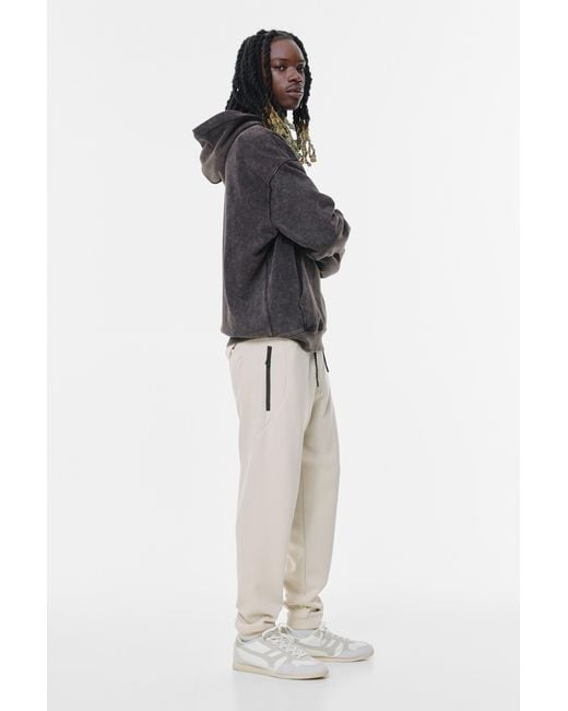 Pull&Bear Interlock Joggingbroek in het Black voor heren