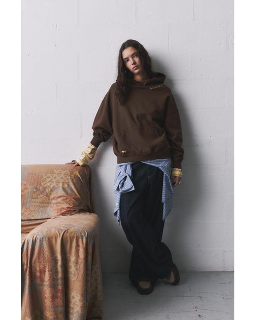 Sweat À Capuche Brodé Cœurs Pull&Bear en coloris Brown