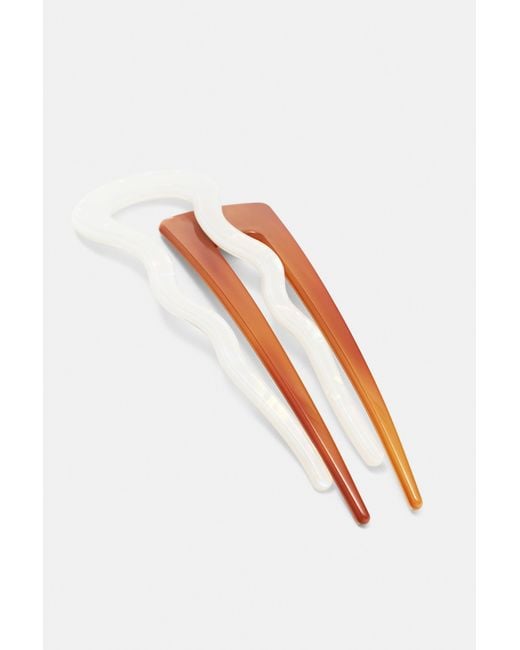 Pull&Bear White 2Er-Set Haarspangen