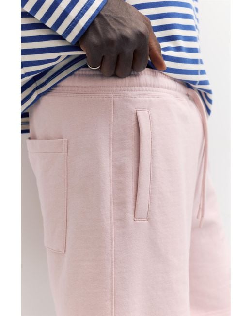 Pull&Bear Pink Bermuda Jogger With Logo for men
