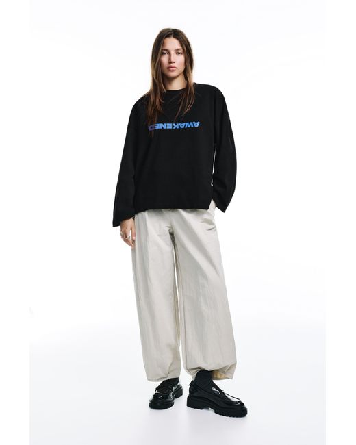 Pull&Bear Black City Graphic T-Shirt