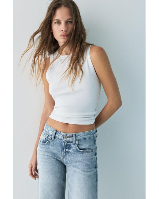 Jeans Droits Étoiles Pull&Bear en coloris Blue