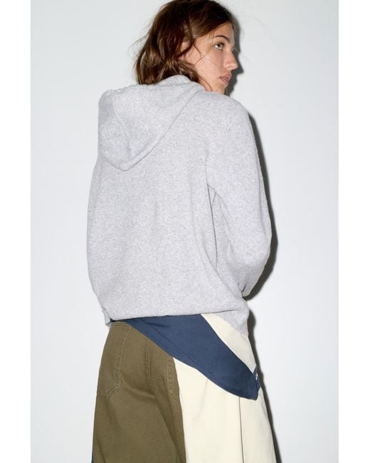 Pull À Capuche Et Boutons Pull&Bear en coloris Gray