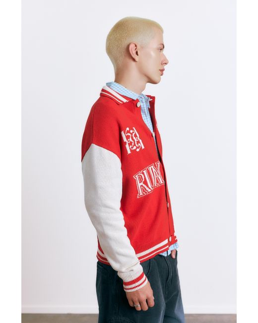 Pull&Bear Blue Stwd Cardigan for men