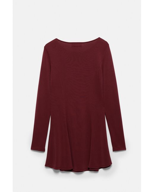 Robe Courte Cupro Bas Fluide Pull&Bear en coloris Red