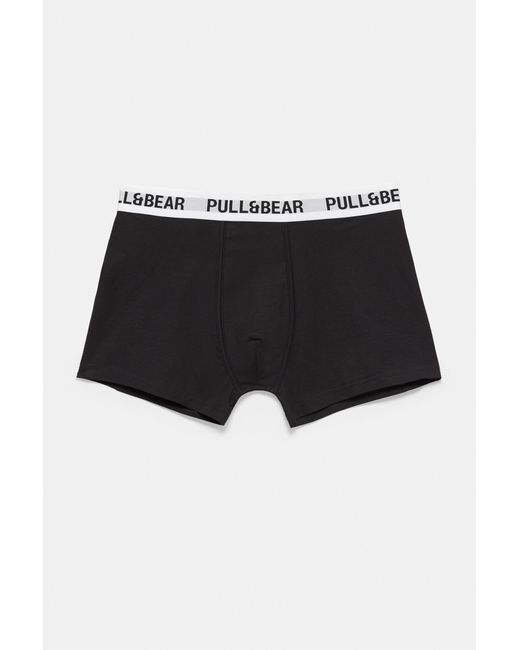 Pack 3 Boxer di Pull&Bear in Black da Uomo