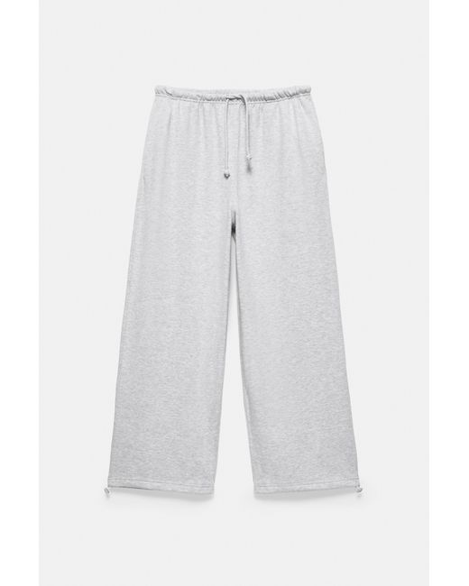 Pull&Bear Joggingbroek Met Elastische Zoom in het Gray