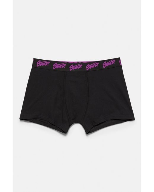 Pull&Bear Black 3-Pack Of Stwd Boxers for men