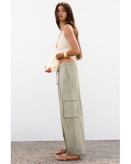Pull&Bear Multicolor Balloon Fit Technical Cargo Trousers