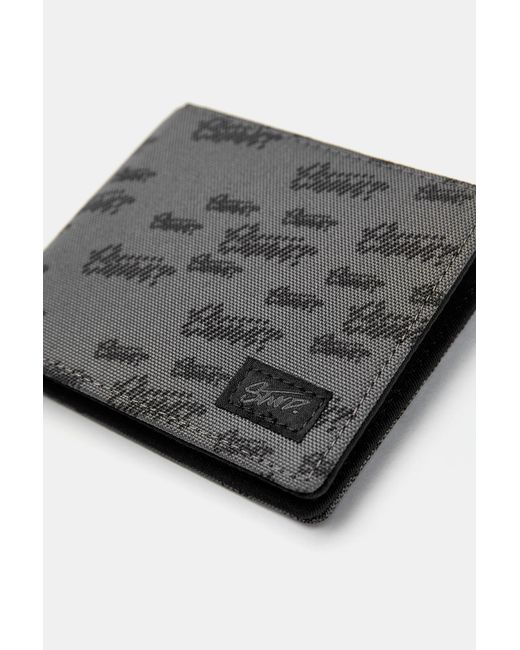 Pull&Bear Gray Nylon Stwd Wallet for men