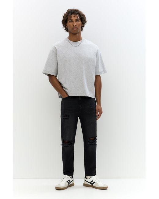 Pull&Bear Relaxed-Jeans Mit Rissen in Gray für Herren
