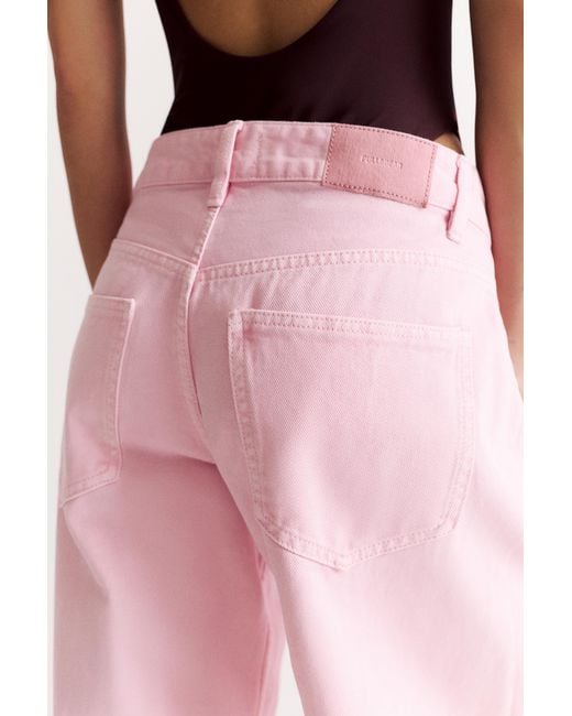 Pull&Bear Pink Barrel Jeans