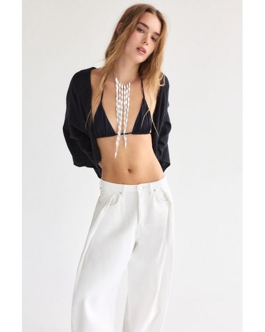 Collier Cascade Poissons Pull&Bear en coloris White