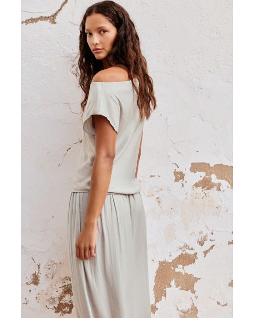 Top Asymétrique Pull&Bear en coloris Gray