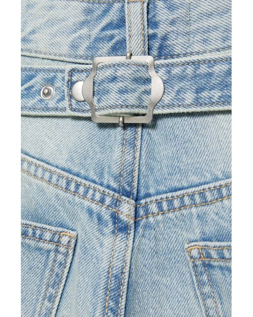 Pull&Bear Blue Balloon Jeans With Belt Loops