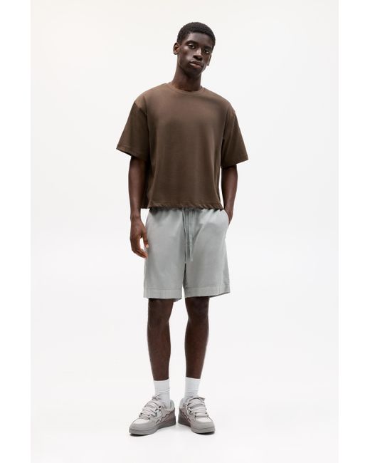 Pull&Bear Bermuda-Jogginghose Mit Leinen in Brown für Herren