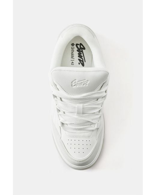 Pull&Bear White Stwd Trainers for men