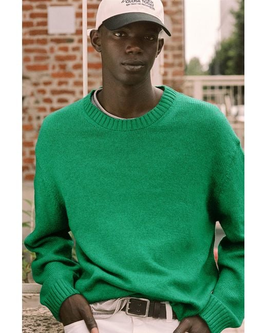 Pull Col Rond Pull&Bear pour homme en coloris Green