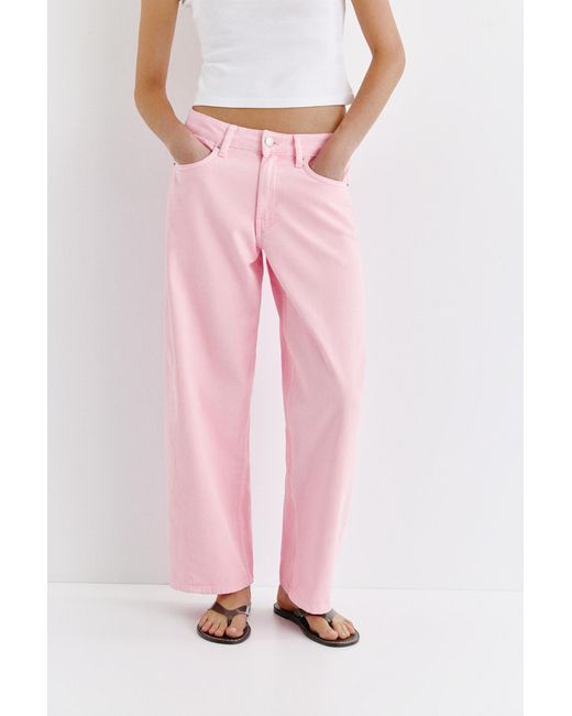 Pull&Bear Barrel Jeans in het Pink