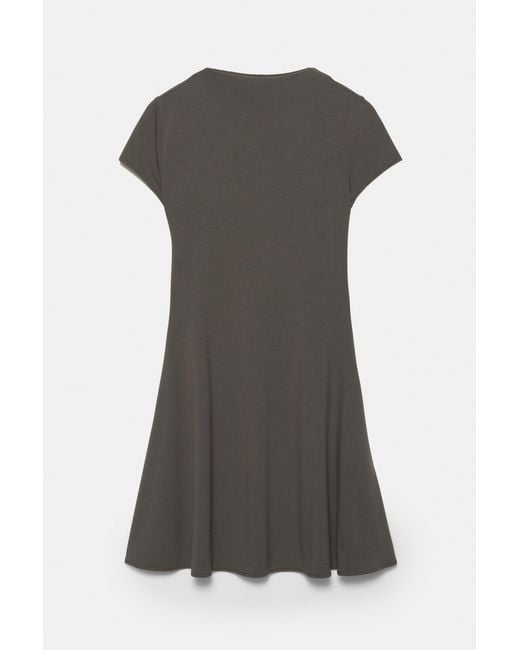 Pull&Bear Green Short Mock Neck Dress