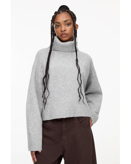 Pull and bear grey jumper hot sale