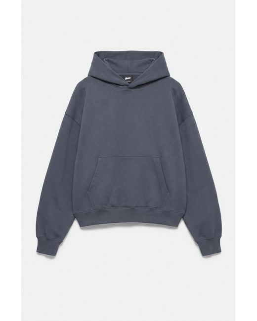 Sweat Boxy À Capuche Pull&Bear pour homme en coloris Blue