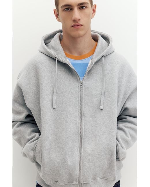 Sweat À Capuche Zippé Pull&Bear pour homme en coloris Gray