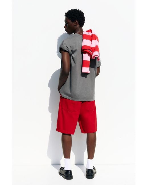 Pull&Bear Red Stwd Unwritten Living T-Shirt for men