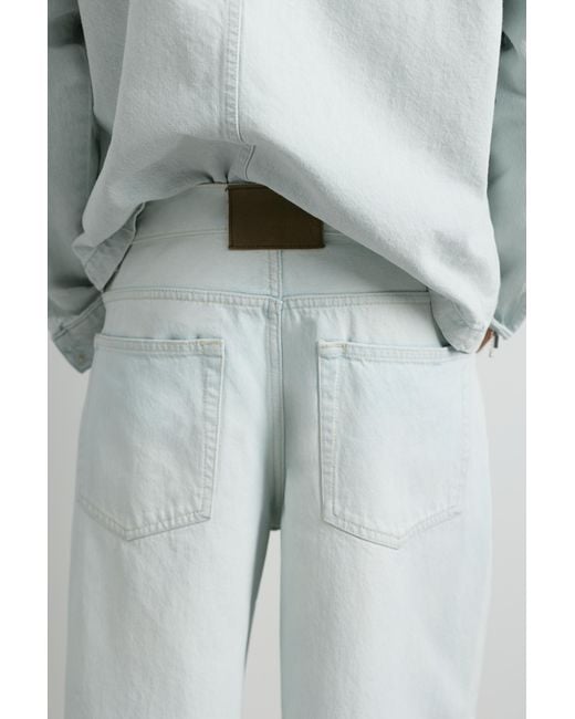 Pull&Bear Gray Wide-Leg Jeans for men