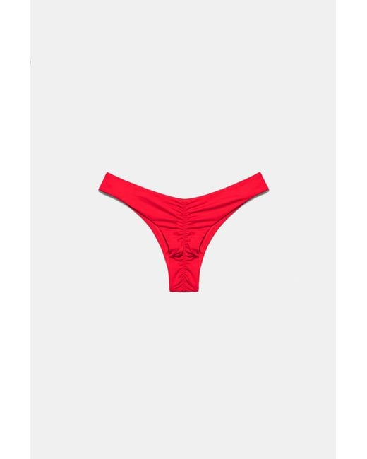 Pull&Bear Red Brazilian Bikini Briefs