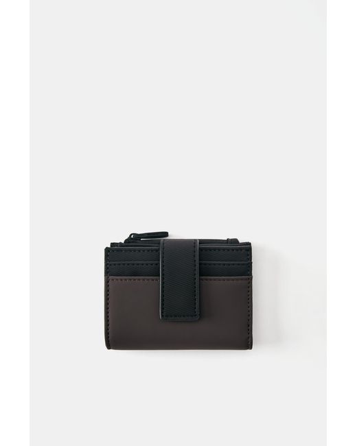 Pull&Bear Gecoate Portemonnee in het Black voor heren