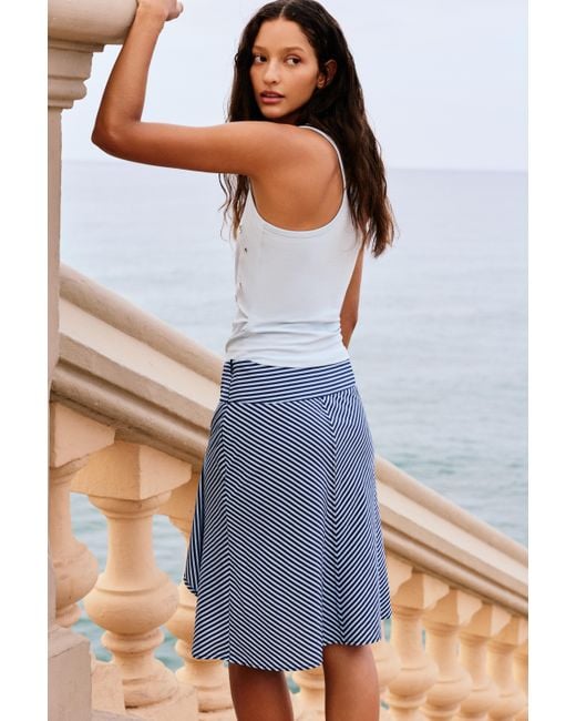 Jupe Rayée Pull&Bear en coloris Blue