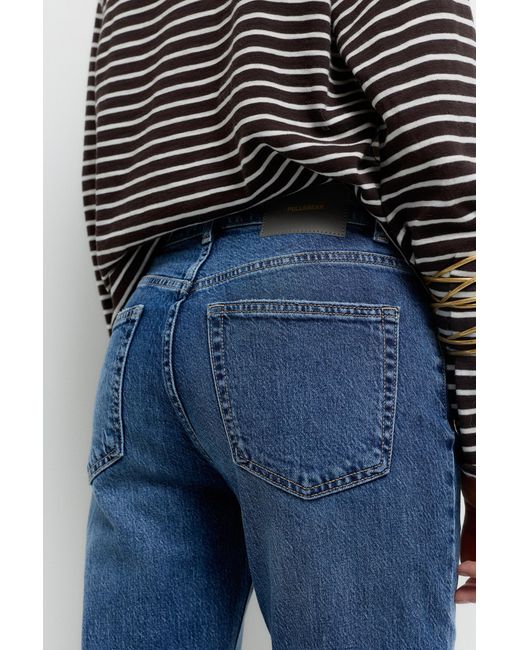Pull&Bear Slim Jeans Comfort in het Blue